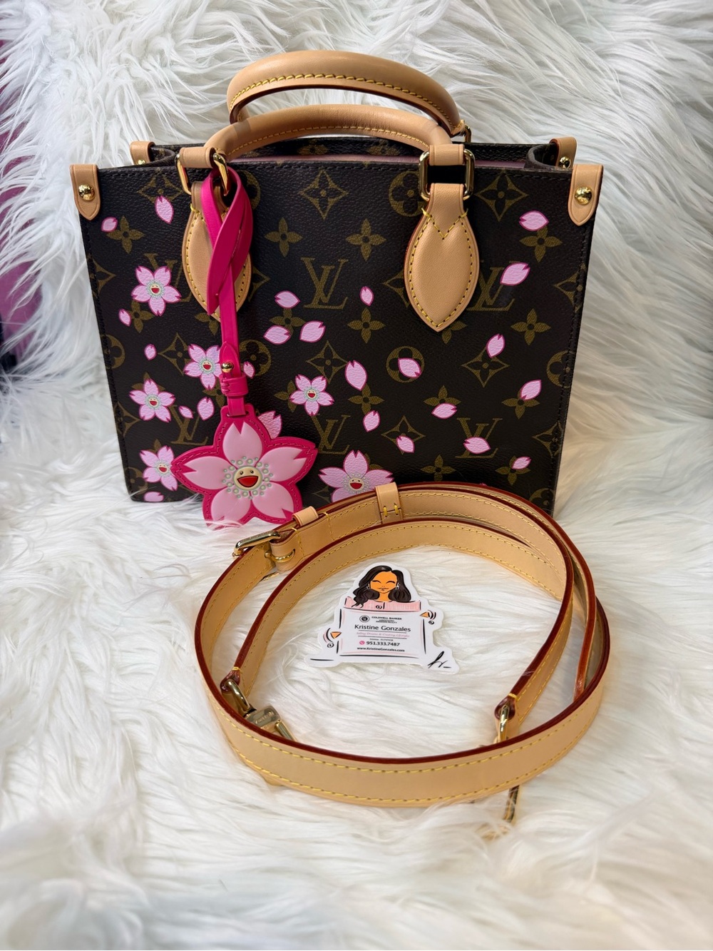 Louis Vuitton Murakami Cherry Blossom ON THE GO PM